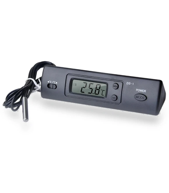 Car Thermometer with LCD Display — Clock, DC-HOME Textile