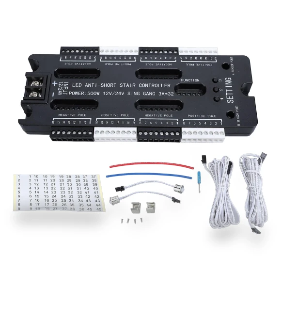 LED Stair Lighting Controller with Motion Sensor — Outdoor Security & Flood Lighting, KONNWEI
