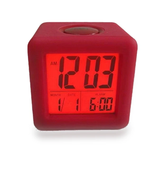 Silicone Square Alarm Clock — Alarms & Clocks, DC-HOME Textile