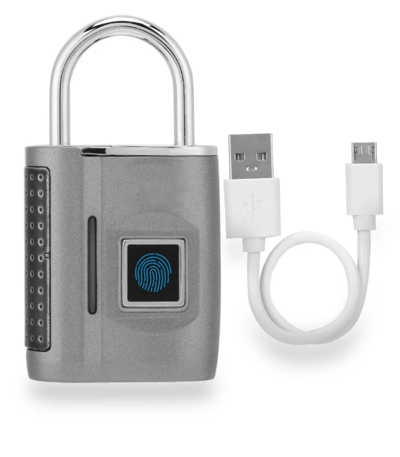 Smart Fingerprint Passwordless Unlocking Hanging Lock — Luggage Locks, KONNWEI