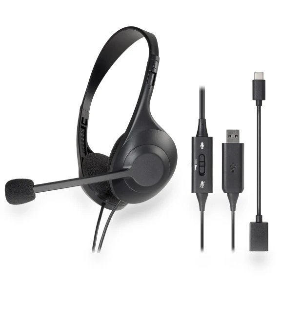 USB Stereo Headset with Noise-Cancelling Microphone — Headsets, Audio Technica