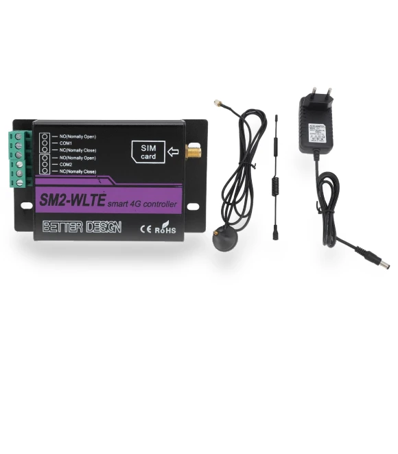 2-Channel 4G SMS Alarm Controller with Web App — Smart Home Security, Vestidos