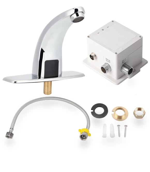 Automatic Touch Faucet with Single Water Inlet and Control Unit — Smart-Touch Kitchen Faucets, Vestidos