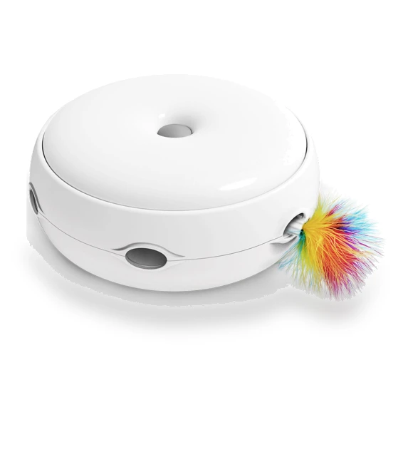Interactive Smart Electric Cat Feather Turntable Toy — Cat Playthings, KONNWEI