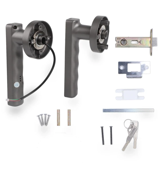 Smart Door Handle with Fingerprint and 2 Keys — Levers, Vestidos