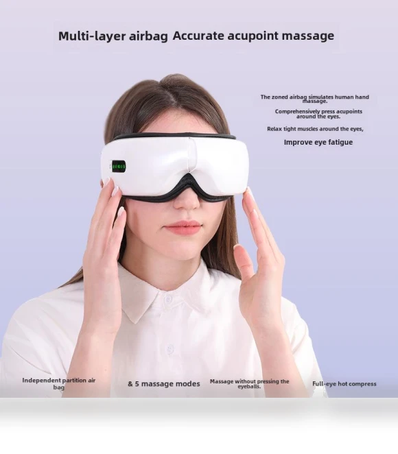 Smart Bluetooth Eye Massager with Air Pressure and Heat — Rollers & Pens, Polaris star