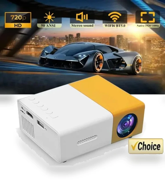 Smart Projector WiFi Auto Focus Bluetooth Android LED HD — Home Theater Projectors, GBGB