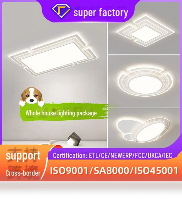 Ultra-Thin Smart LED Ceiling Light — Overhead Lighting, All gears