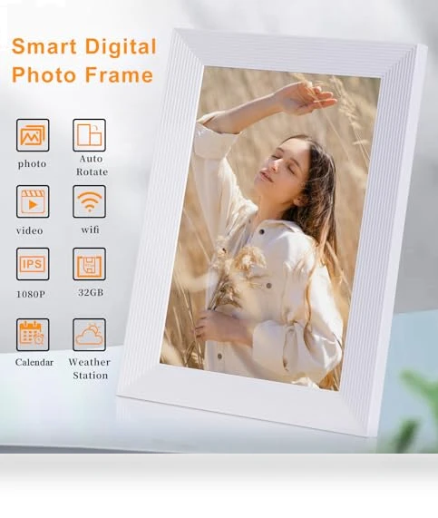 10.1 Inch Smart WiFi Digital Photo Frame — Digital Frames, QCREA