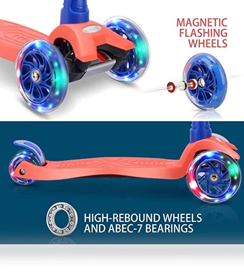 3 Wheel Scooter with Light Up Wheels — Electric Vehicles, WV WONDER VIEW