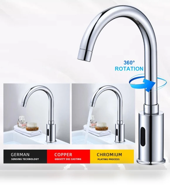 Automatic Infrared Sensor Faucet — Hands-Free Faucets, Ideal World