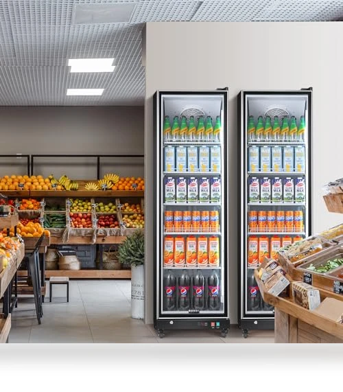 Commercial Beverage Refrigerator with Glass Door — Mini Fridges, BODEGA