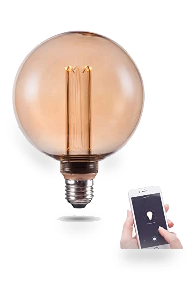 Decorative Round LED Light Bulb — Incandescent, Harwez