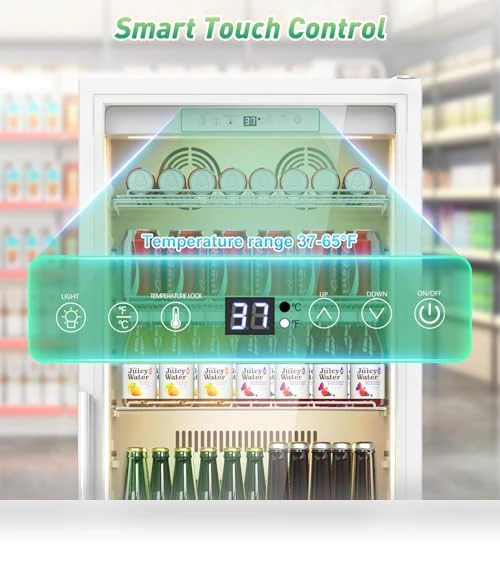 Display Beverage Fridge with Glass Door — Drink Coolers, Velivi