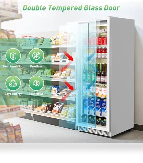 Display Beverage Fridge with Glass Door — Drink Coolers, Velivi