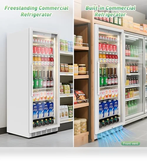 Display Beverage Fridge with Glass Door — Drink Coolers, Velivi