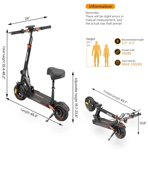 Electric Scooter with Seat — Electric Self-Balancing Scooters, IENYRID
