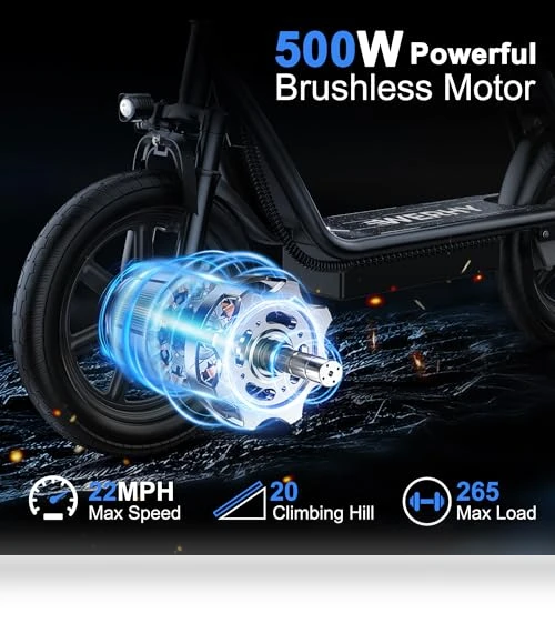 Electric Scooter with Seat — Electric Self-Balancing Scooters, WERHY