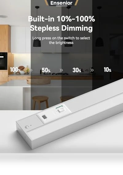 Hand Wave Motion Sensor LED Under Cabinet Lighting — Under-Cabinet Lights, Ensenior