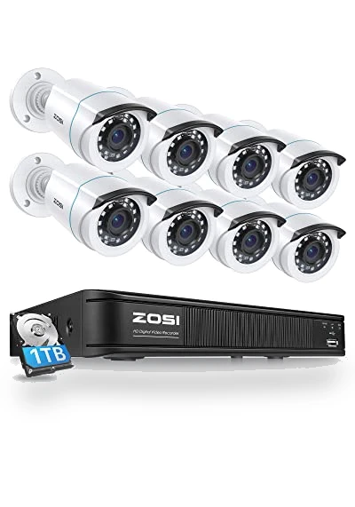 Home Security Camera System with AI Human Vehicle Detection — Smart Home Security, ZOSI