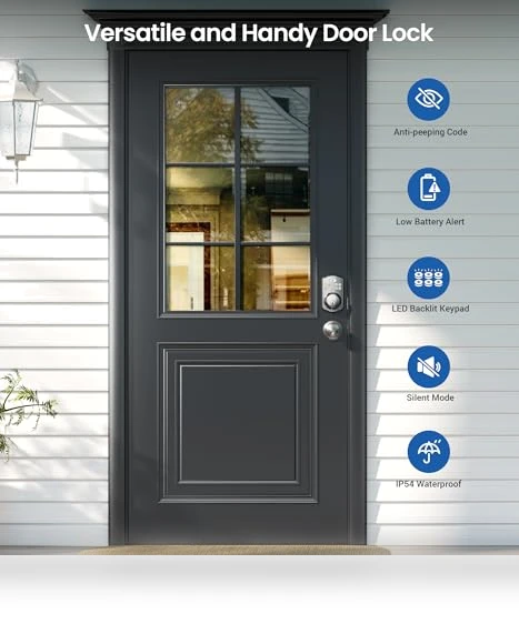 Keyless Entry Door Lock with 2 Knobs — Keyless Entry, Veise