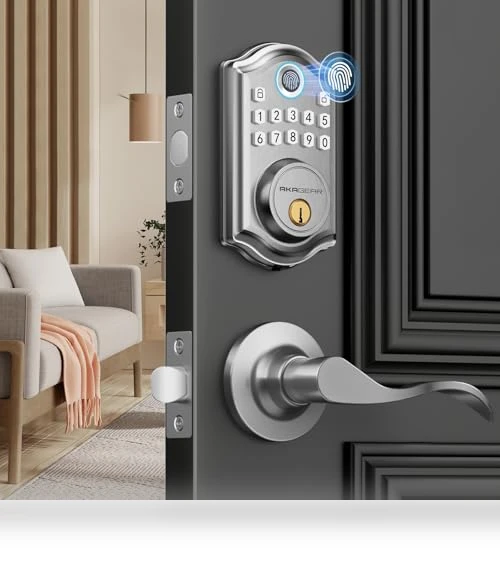 Keyless Entry Door Lock with Handle — Padlocks & Hasps, AkaGear