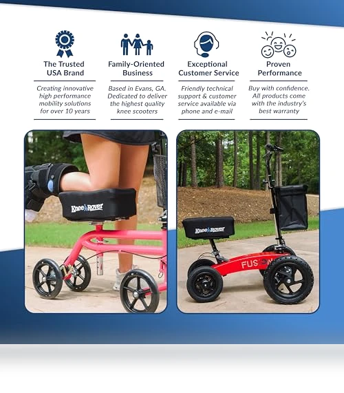 Memory Pad Knee Scooter Pad Cover Cushion — Cushions, KneeRover