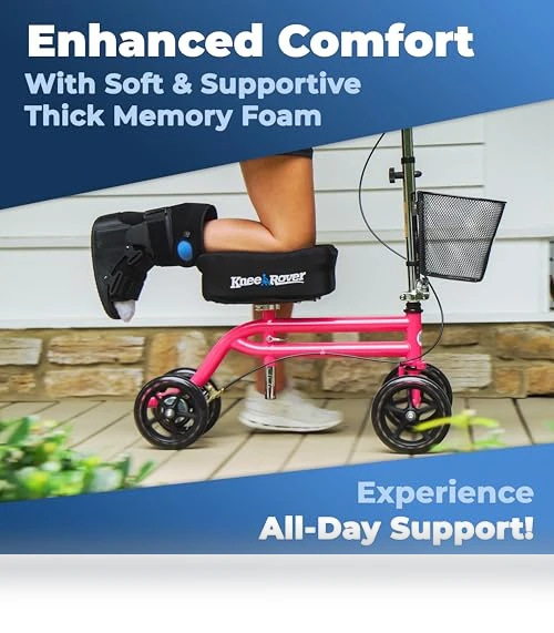 Memory Pad Knee Scooter Pad Cover Cushion — Cushions, KneeRover