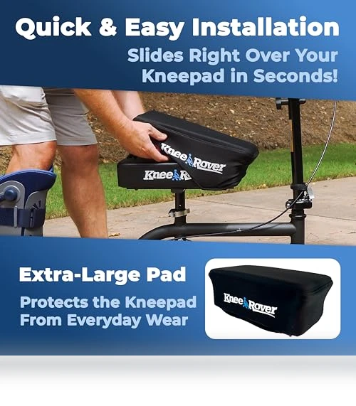 Memory Pad Knee Scooter Pad Cover Cushion — Cushions, KneeRover