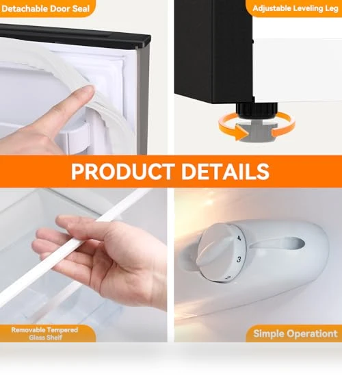 Mini Fridge with Freezer — Mini Fridges, Frestec