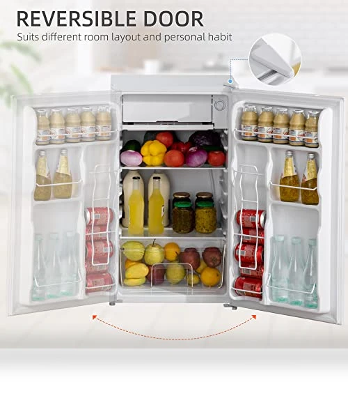 Mini Fridge with Freezer — Mini Fridges, HOMCOM