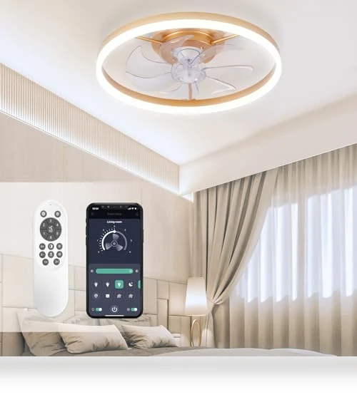 Modern Gold Ceiling Fan with Lights — Ceiling Fan Lighting Solutions, STERREN