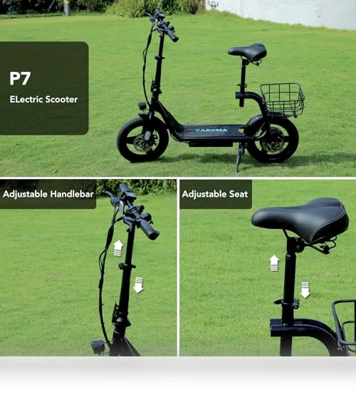 Peak 1200W Electric Scooter with Seat — Push Scooters, Caroma