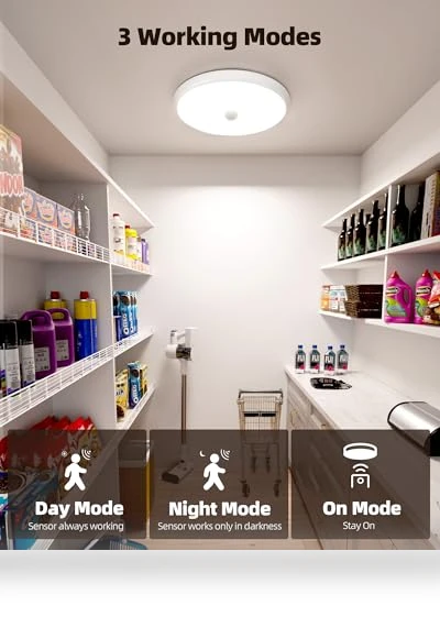 Rechargeable Motion Sensor Ceiling Light — Motion Sensors, EZVALO