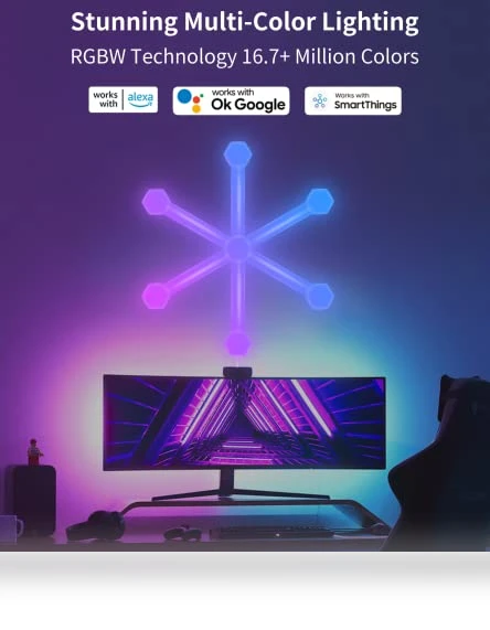 RGB LED Wall Light Smart Constellation Light — Night Lights, MCWOFI
