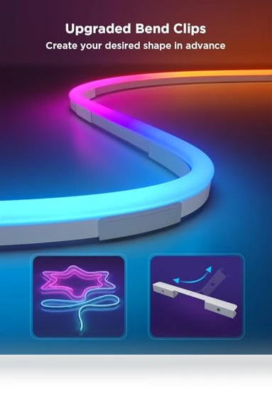 RGBIC Neon Rope Light Mounting Brackets — Overhead Lighting, Govee