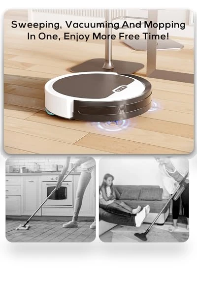 Robot Vacuum and Mop Combo — Smart Cleaning Robots, Kipvvo