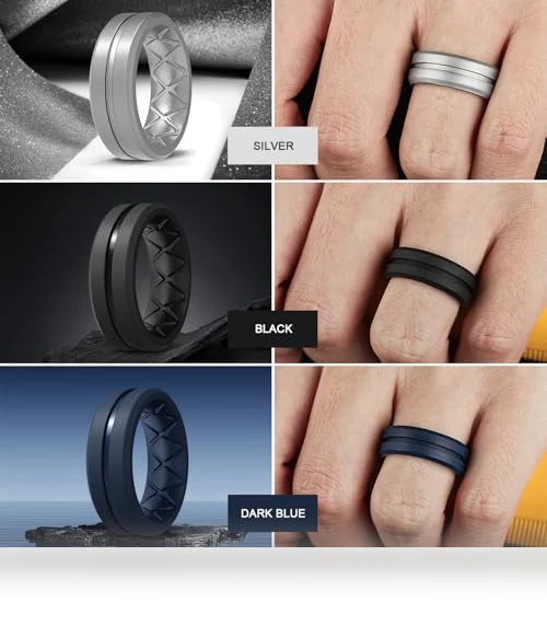 Silicone Ring Multipack — Men's Rings, Egnaro
