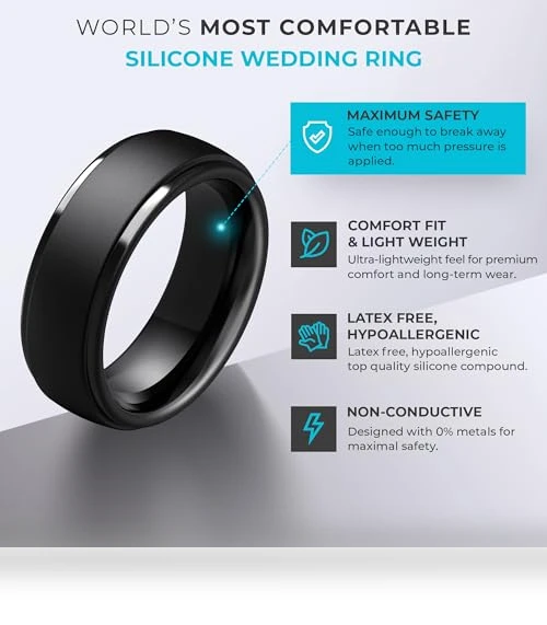 Silicone Wedding Rings — Wedding Bands, ThunderFit