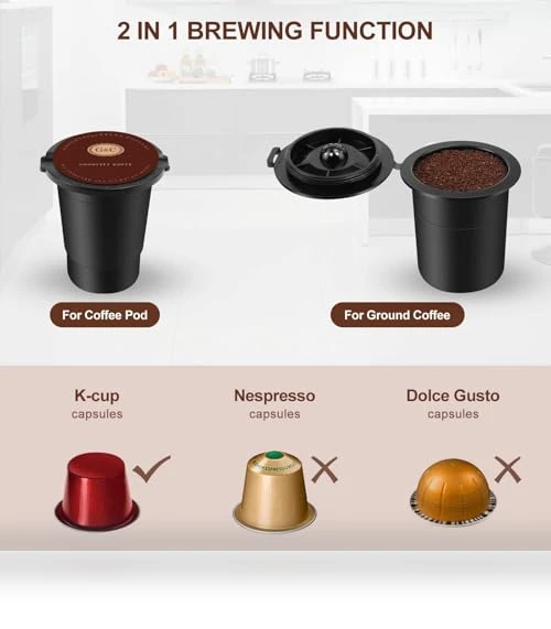 Single Serve Coffee Machine — Coffee & Espresso Combos, SIFENE