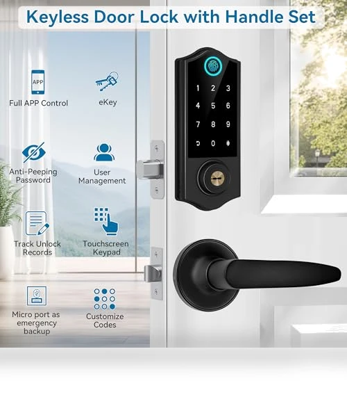 Smart Fingerprint Door Lock — Biometric Security, HARFO