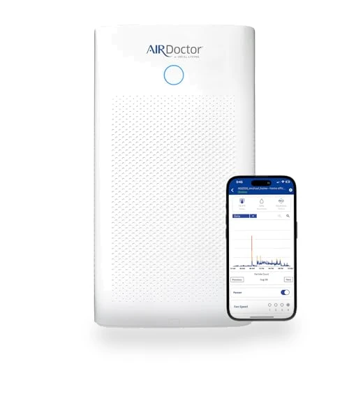 SMART HEPA Air Purifier for Extra Large Spaces & Open Concepts — Activated Carbon Air Purifiers, AirDoctor
