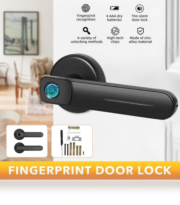 Smart Home Door Lock — Biometric Security, Ideal World