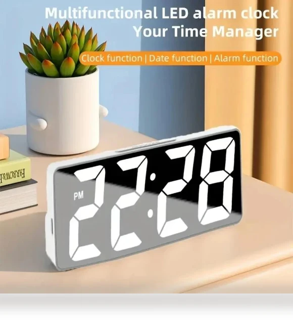 Smart LED Alarm Clock — Alarms & Clocks, Daily necessities-V