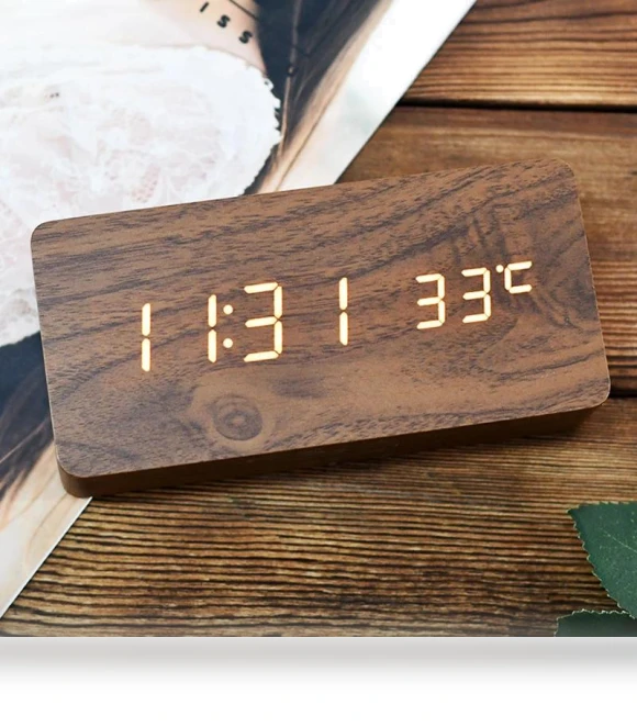 Square LED Smart Alarm Clock — Clocks, Daily necessities-V