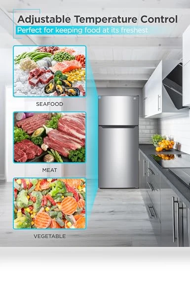 Top Mount Refrigerator with Freezer — Mini Fridges, BLACK+DECKER