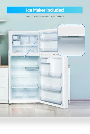 Top Mount Refrigerator with Ice Maker — Cooling Solutions, Commercial Cool