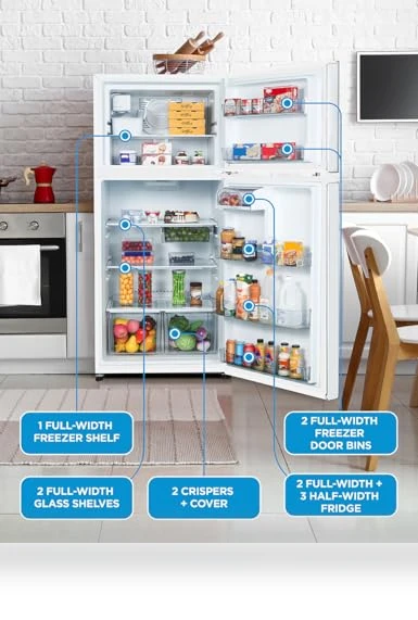 Top Mount Refrigerator with Ice Maker — Cooling Solutions, Commercial Cool