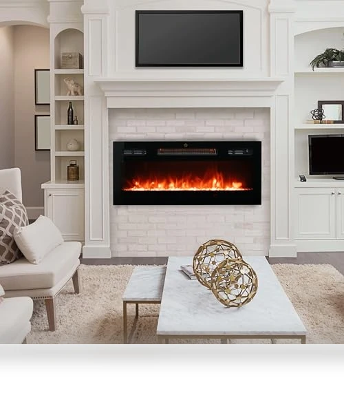 Wall Mounted Electric Fireplace Heater — Electric Heating Solutions, FULEIWO FLAME