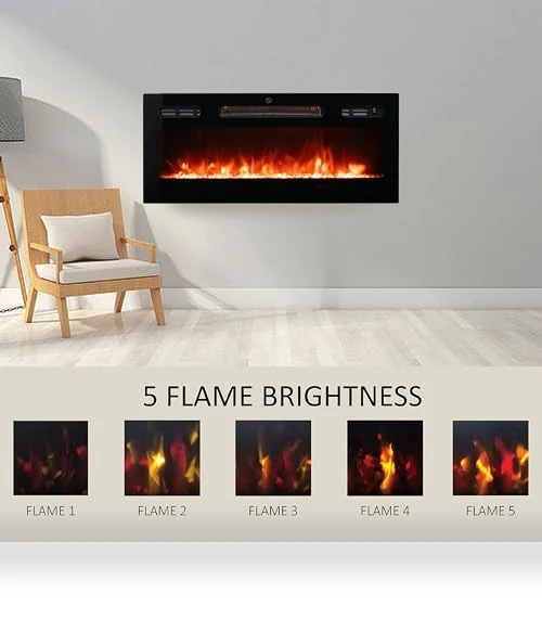 Wall Mounted Electric Fireplace Heater — Electric Heating Solutions, FULEIWO FLAME